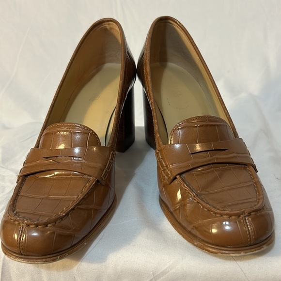 Michael Kors Stacked Heel Penny Loafers Women's 6.5 - Picture 7 of 9